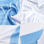 Jersey Teal Shape Custom Gold-White Geometric Soccer Sublimation Sports Uniform Jersey Teal Shape Custom Gold-White Geometric Soccer Sublimation Sports Uniform